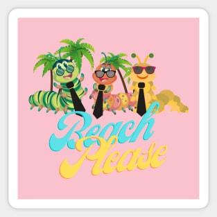 BEACH PLEASE Sticker